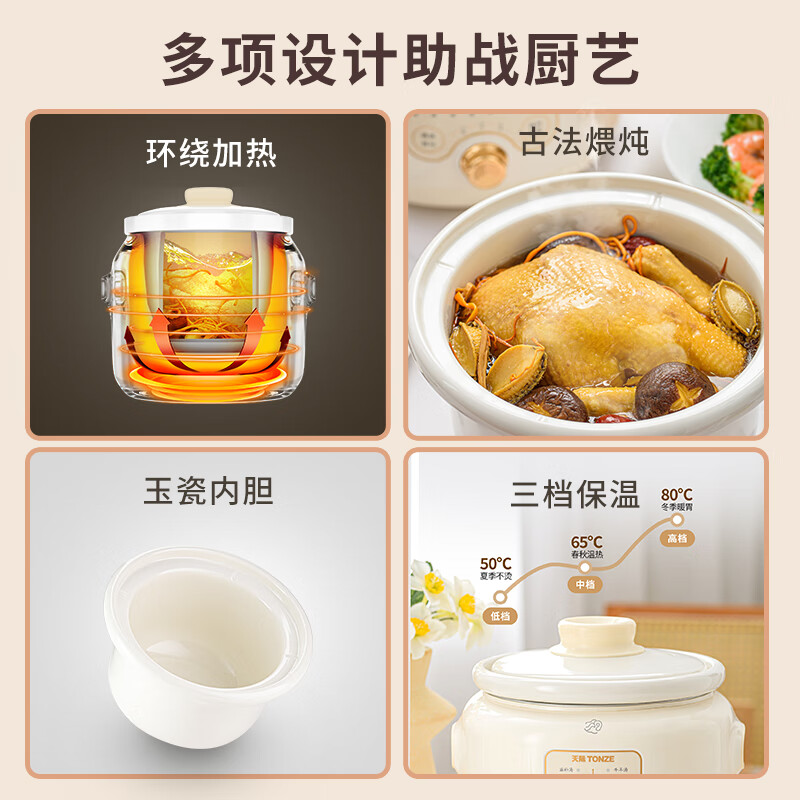 天际DGDD22B30BSGCW电炖锅图片