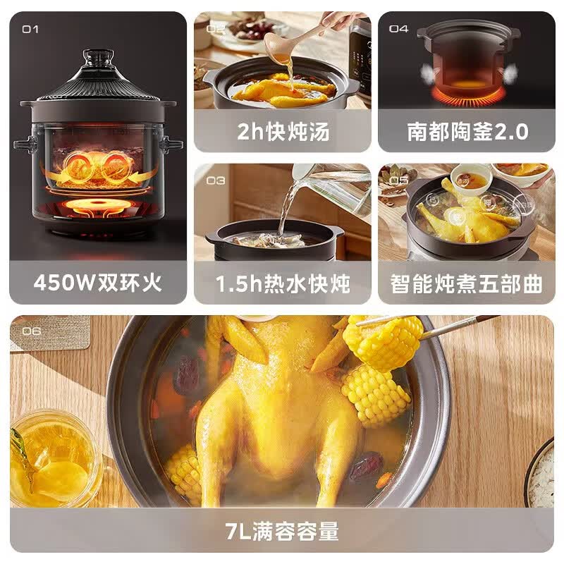 美的DGE65J56电炖锅图片