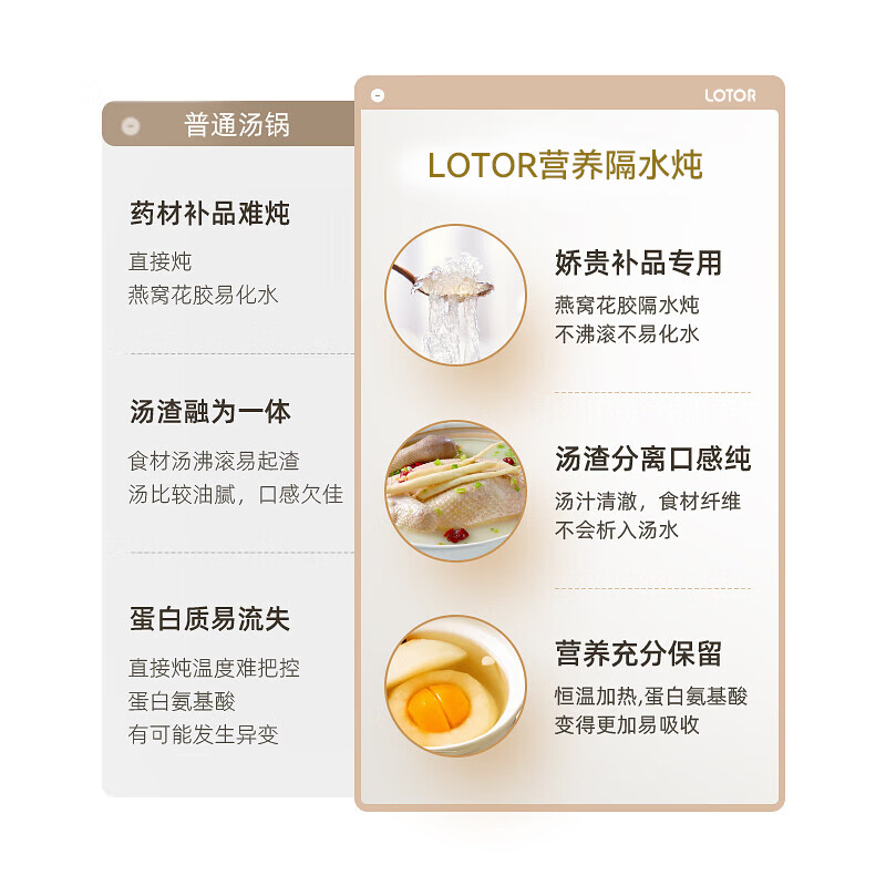 LOTOR徕多D31电炖锅图片