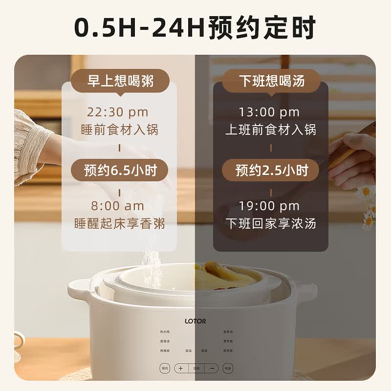 LOTOR徕多D31电炖锅图片