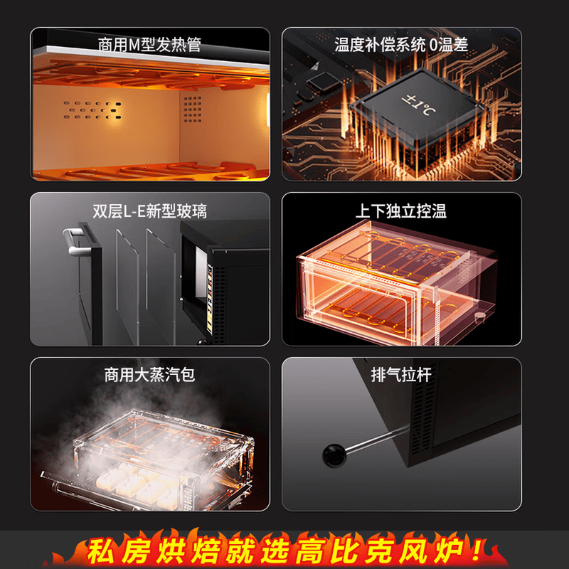 高比克E9电烤箱图片