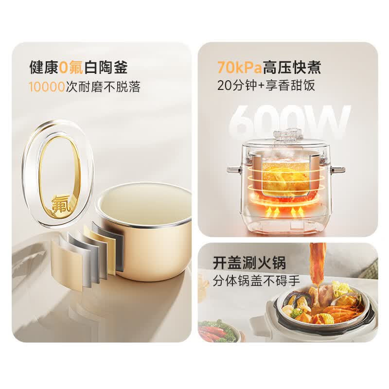 小熊YLB-K25H1电压力锅图片