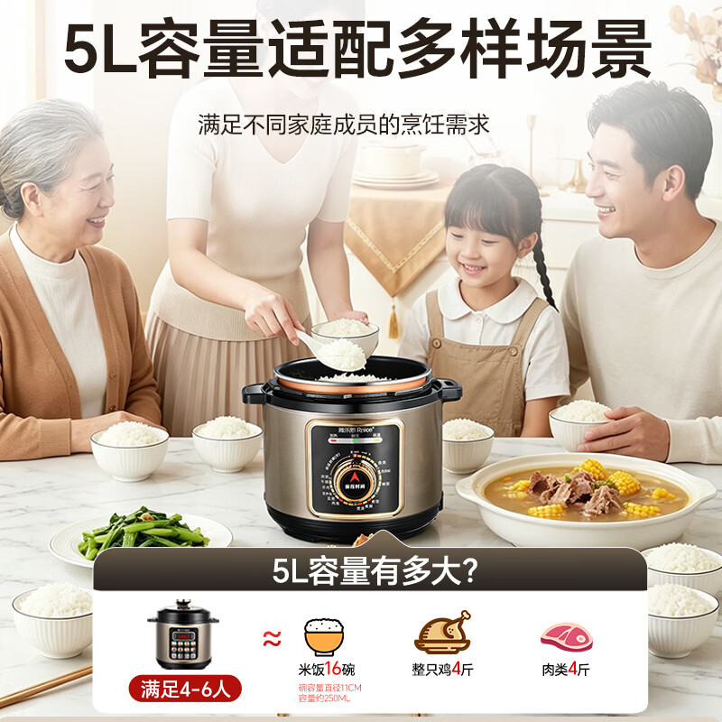 雅乐思YBD50-90D电压力锅图片