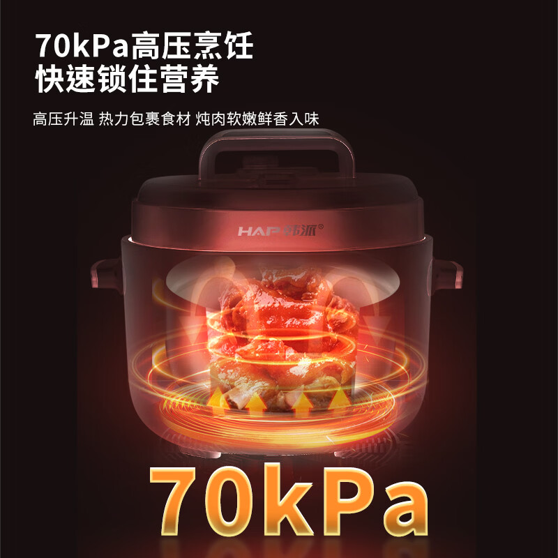 韩派HP-60SD17-13电压力锅图片