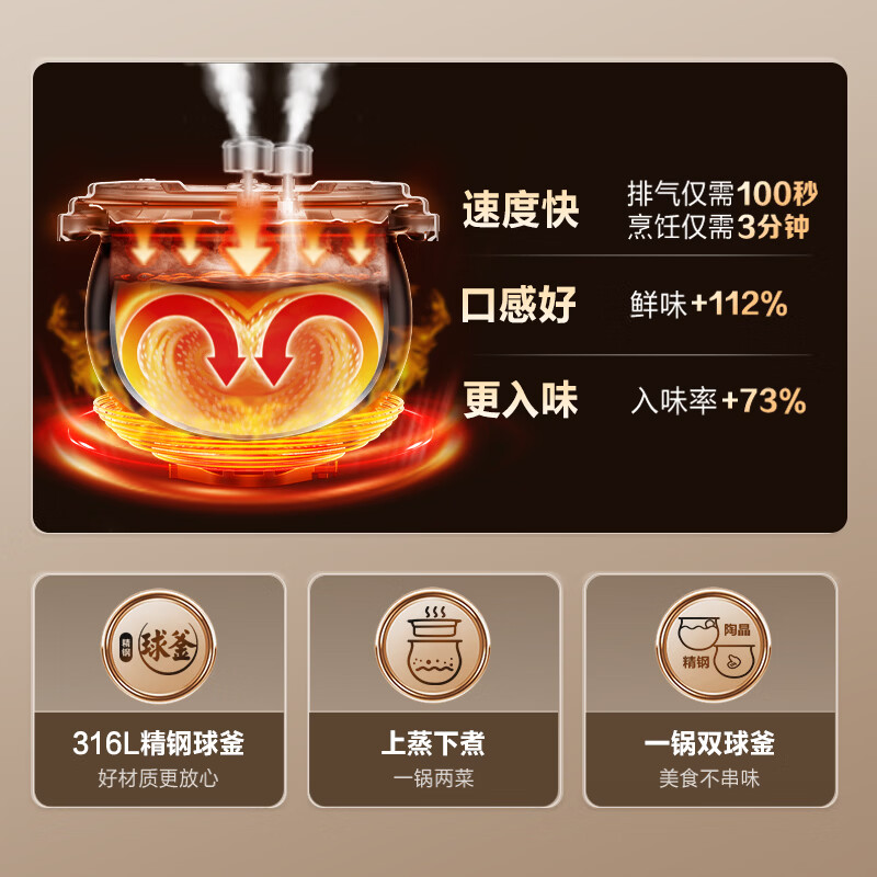 苏泊尔SY-50FH5331Q电压力锅图片
