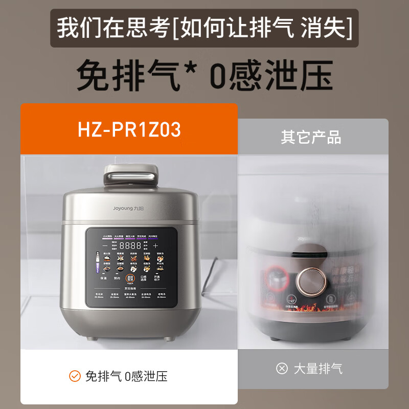 九阳HZ-PR1Z03电压力锅图片