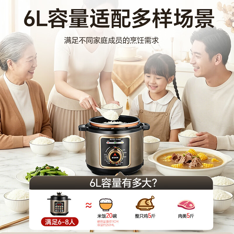 雅乐思YBD60-100D电压力锅图片