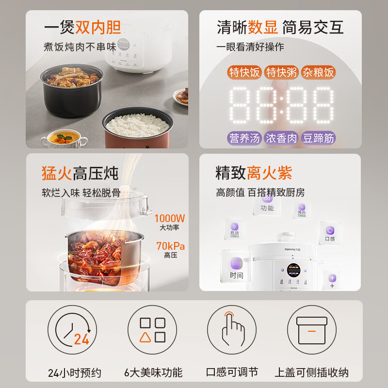 九阳Y-50C10电压力锅图片