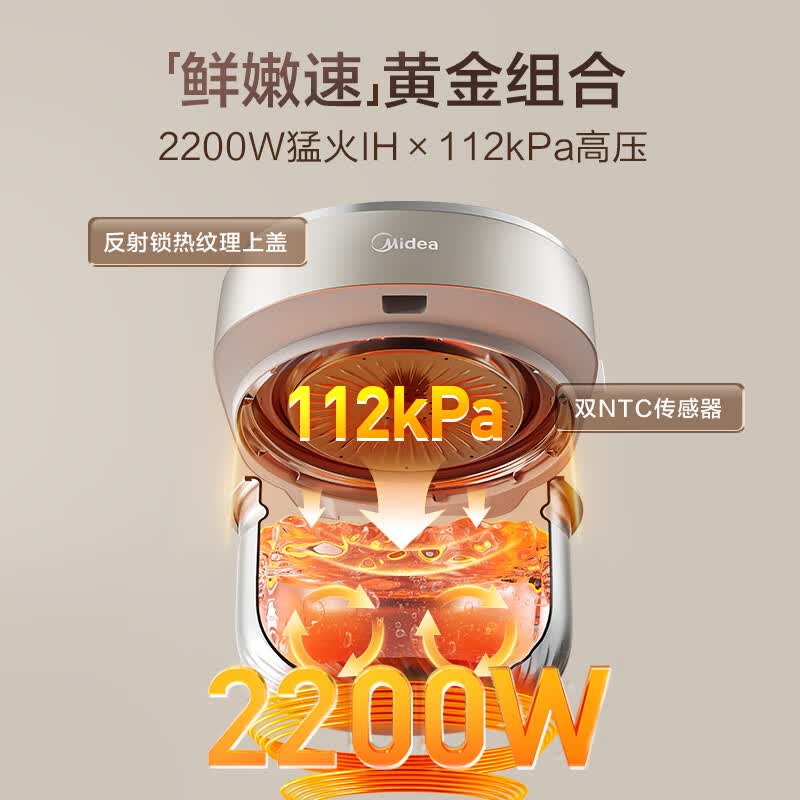 美的MY-S8电压力锅图片