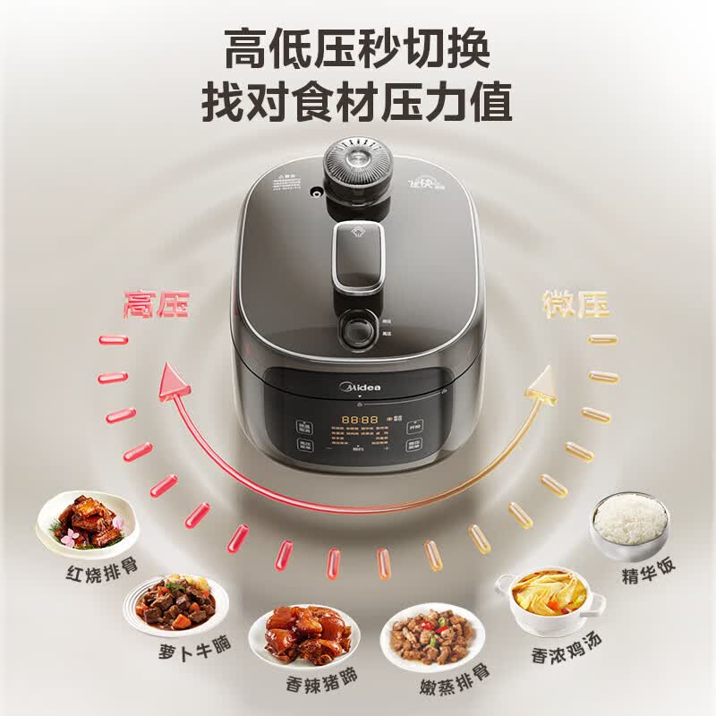 美的MY-C5937G电压力锅图片