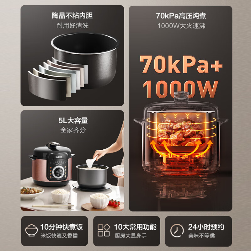 苏泊尔SY-50YD5003电压力锅图片