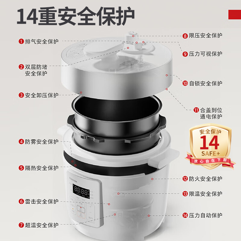 东芝PC-30MRUC(W)电压力锅图片