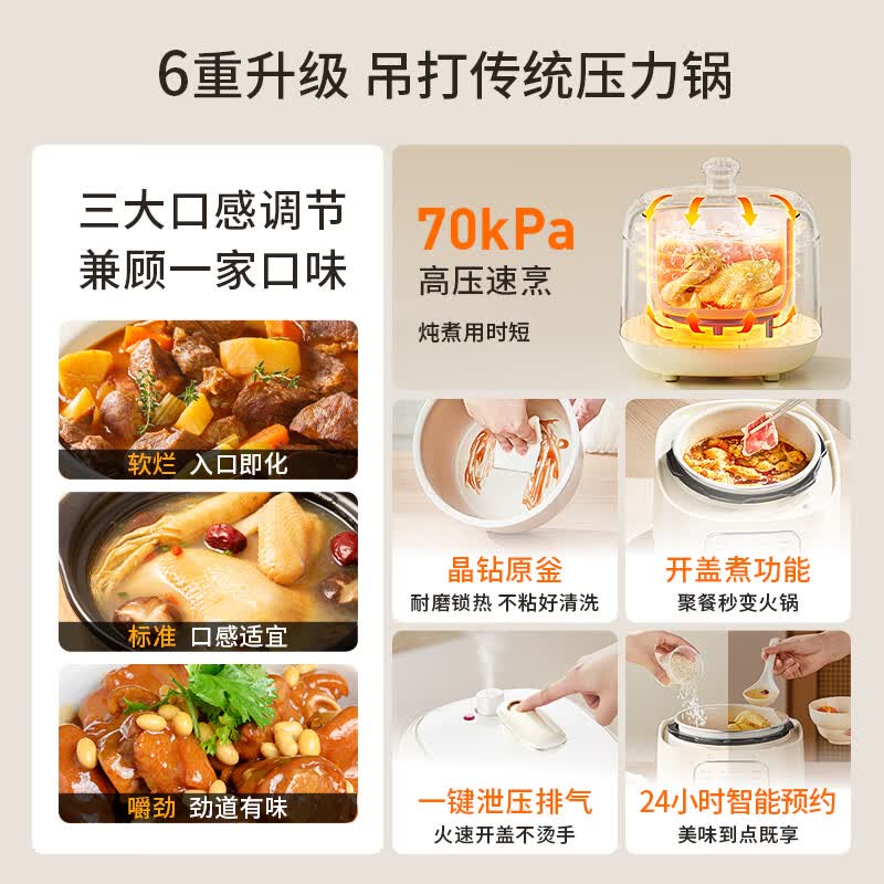 九阳Y-30H25电压力锅图片