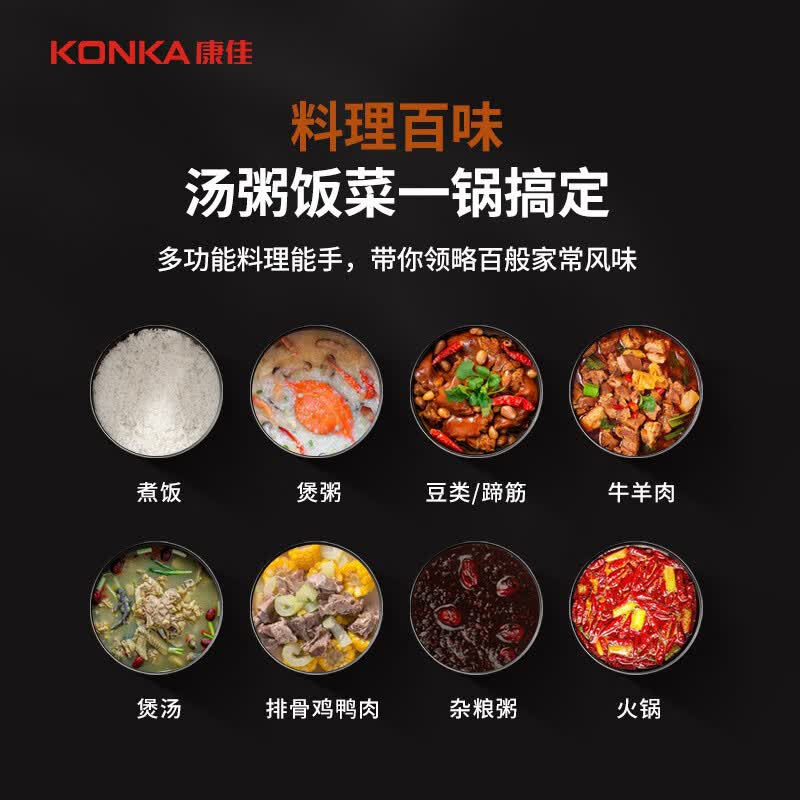 康佳KYLG-5006E-W电压力锅图片