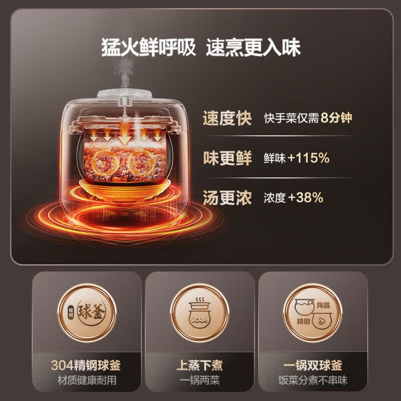 苏泊尔SY-50FH5998Q电压力锅图片