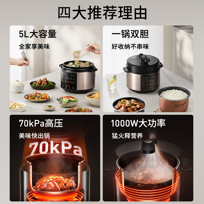 九阳Y-50C72电压力锅图片