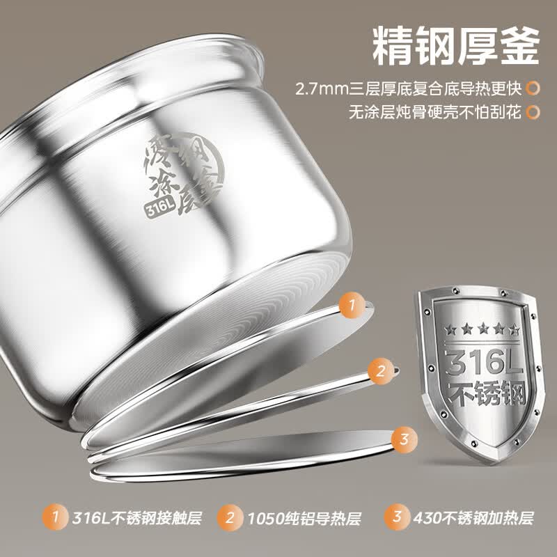 美的MY-S572N电压力锅图片