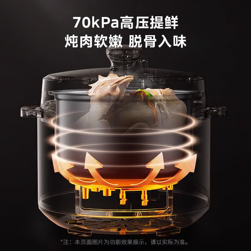 美的MY-YL50X3-102R电压力锅图片