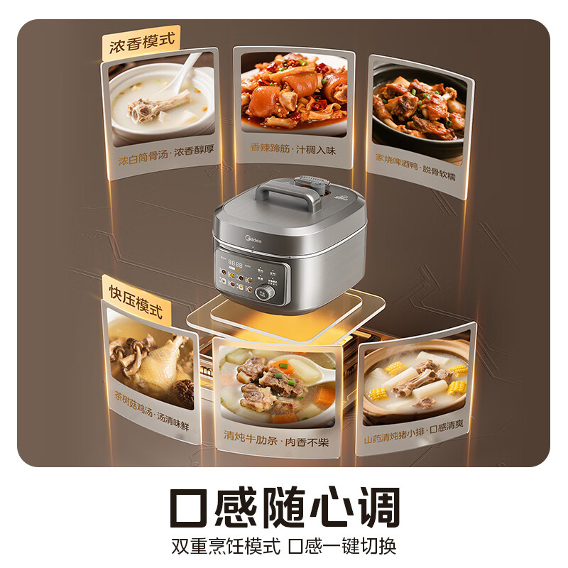 美的MY-C6650F电压力锅图片