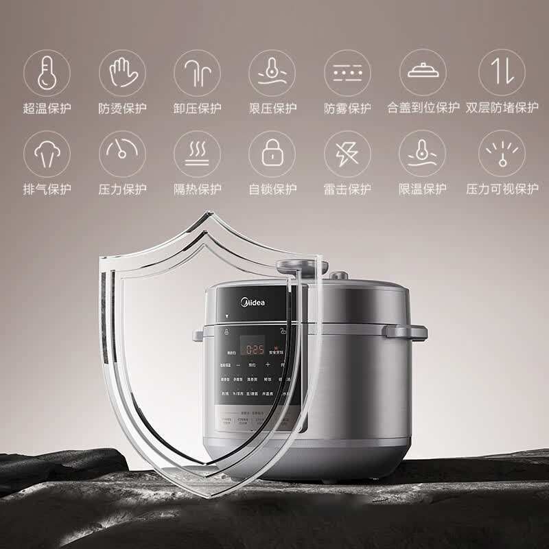 美的MY-E8129电压力锅图片
