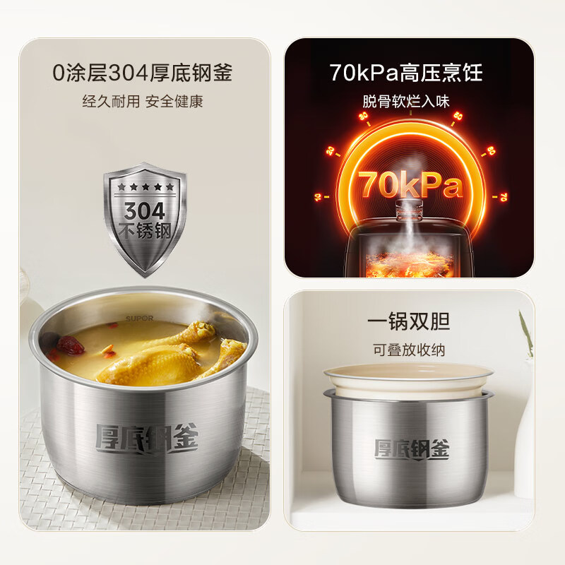 苏泊尔SY-25FC2502Q电压力锅图片