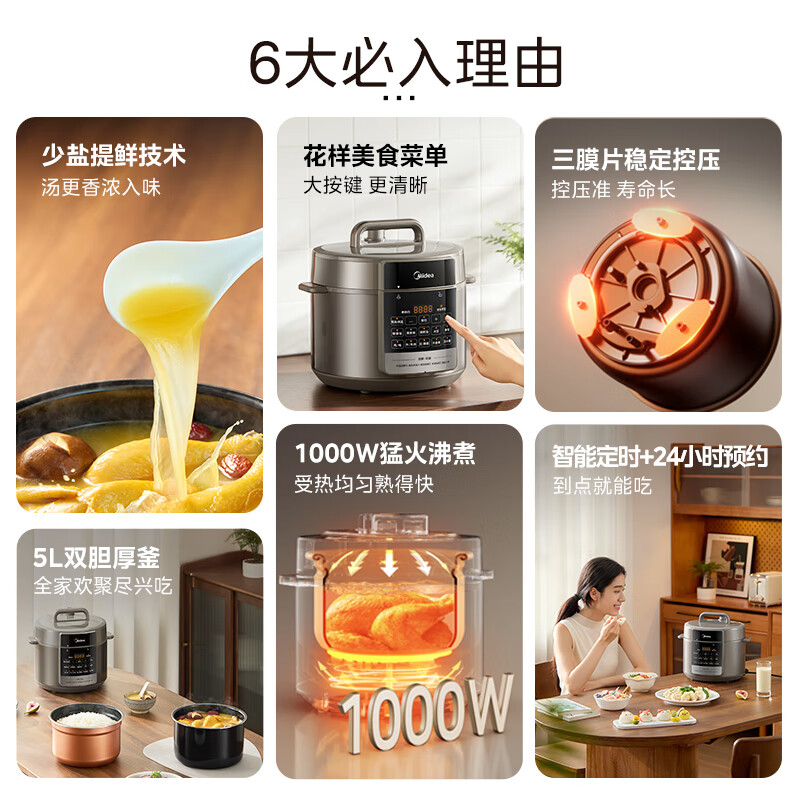 美的MY-E5910电压力锅图片