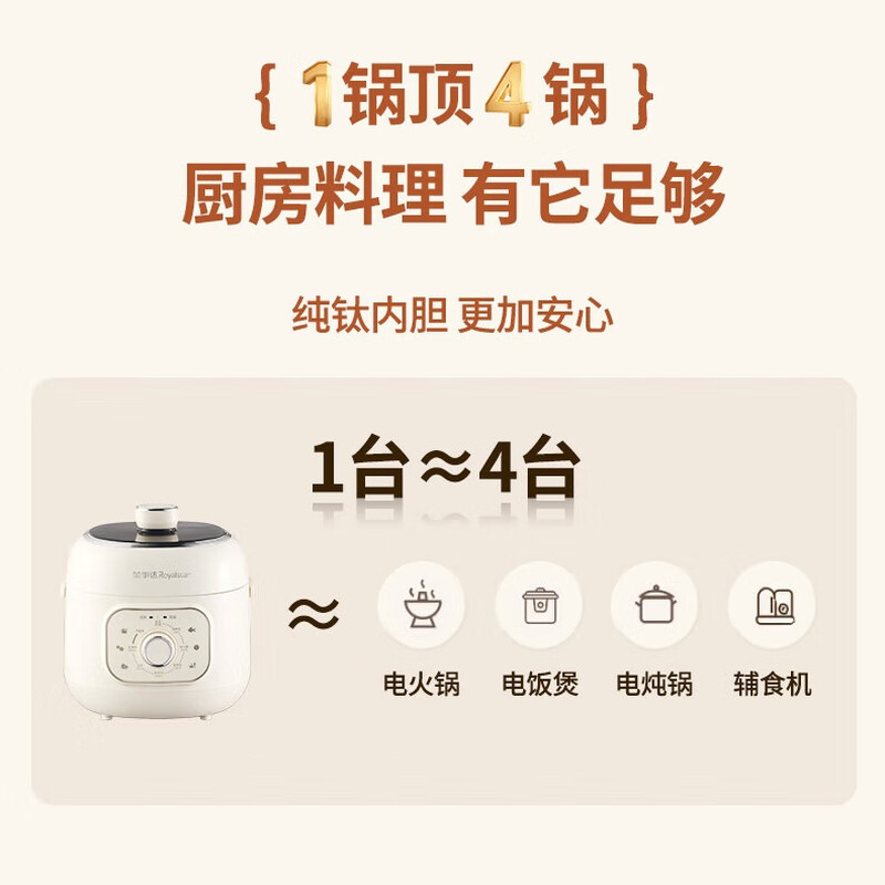 荣事达YDG20-60B263(Ti)电压力锅图片