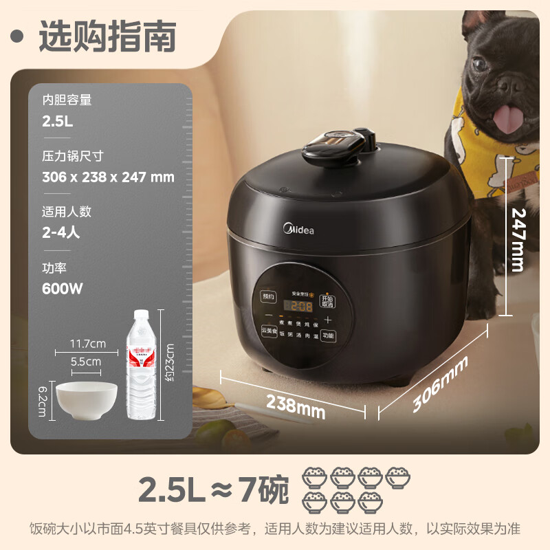 美的MY-YL25E331电压力锅图片