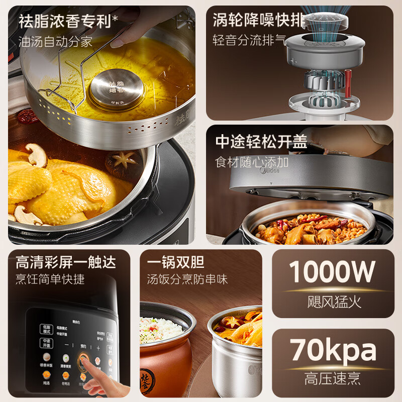 美的MY-C5930F电压力锅图片