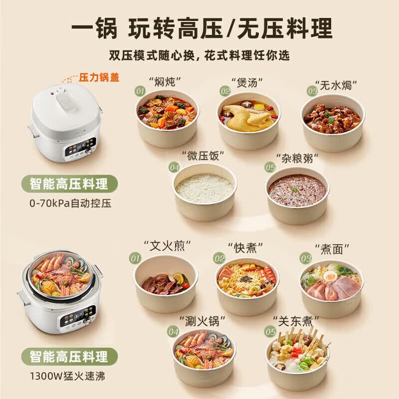 小熊YLB-C40W5电压力锅图片