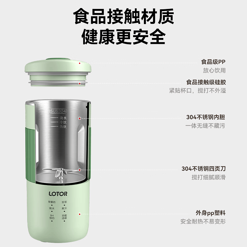 LOTOR徕多DJJ30mini豆浆机图片