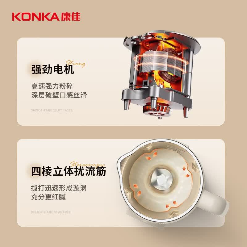 康佳KDJJ-1502E-W豆浆机图片