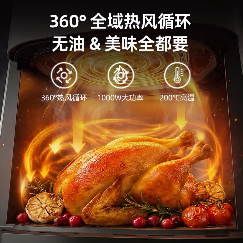 志高HRK03空气炸锅图片