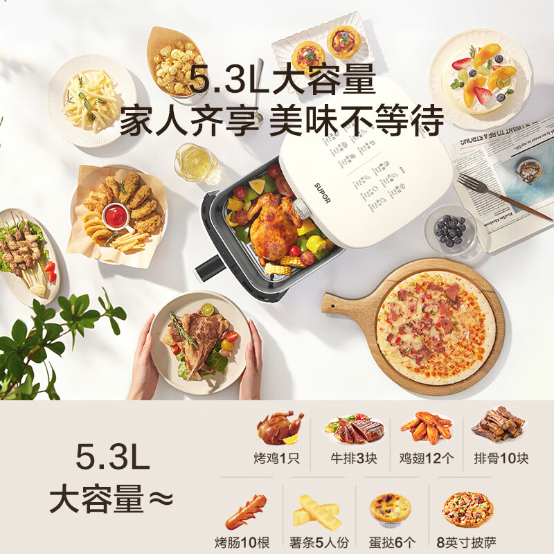 苏泊尔KJ53DG831空气炸锅图片