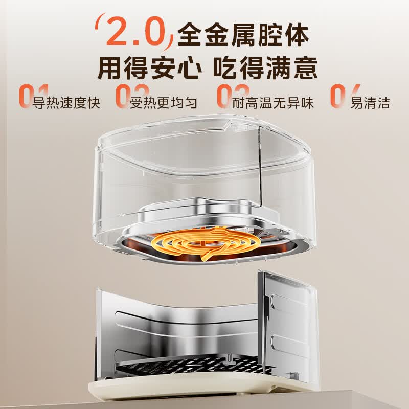 美的MF-KZC5383D空气炸锅图片