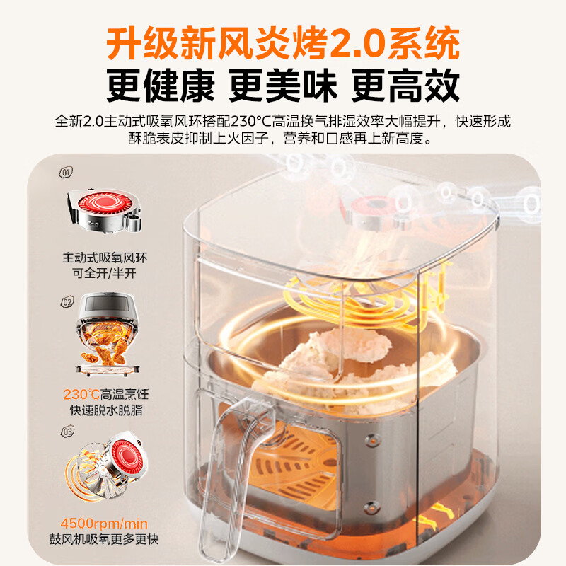 美的MF-KZC6521PRO空气炸锅图片