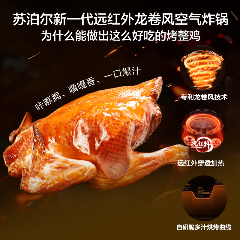 苏泊尔KD63Y896空气炸锅图片
