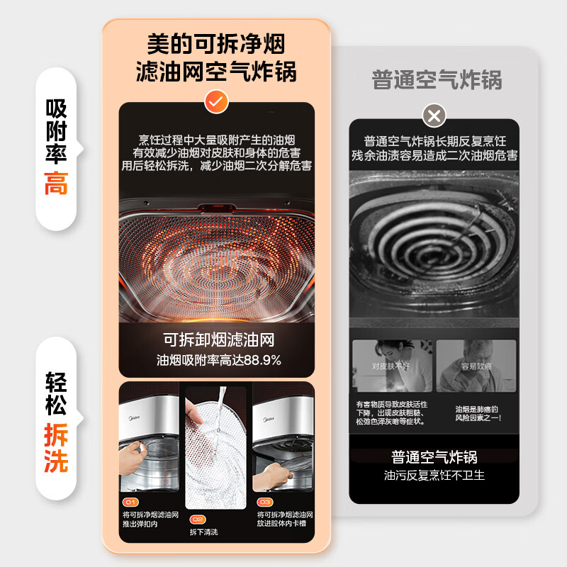 美的MF-KZC6516空气炸锅图片