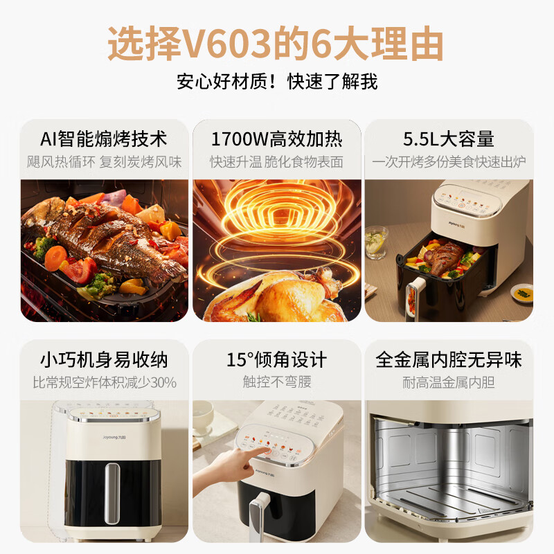 九阳KL55-V603空气炸锅图片
