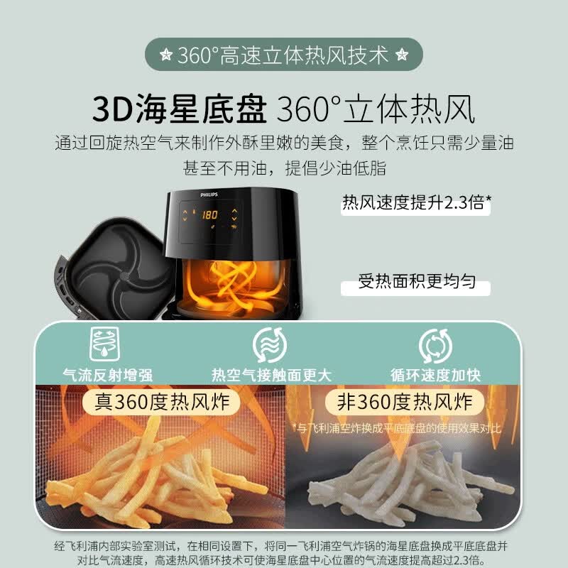 飞利浦HD9252空气炸锅图片