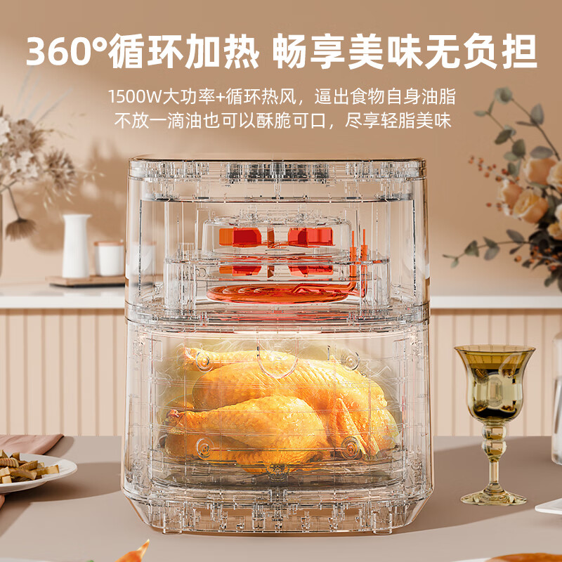奥克斯AKZ-15A5001M空气炸锅图片