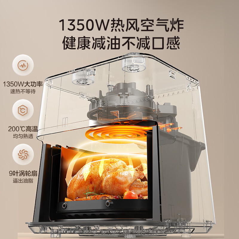 美的MF-KZE45T87空气炸锅图片