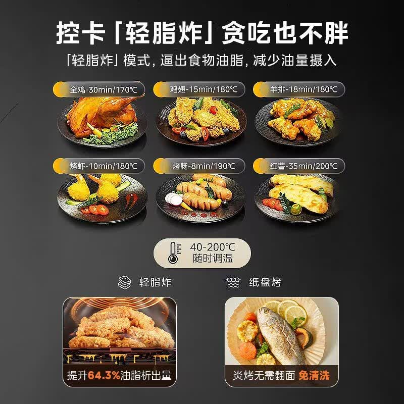 美的MF-KZC538D8空气炸锅图片