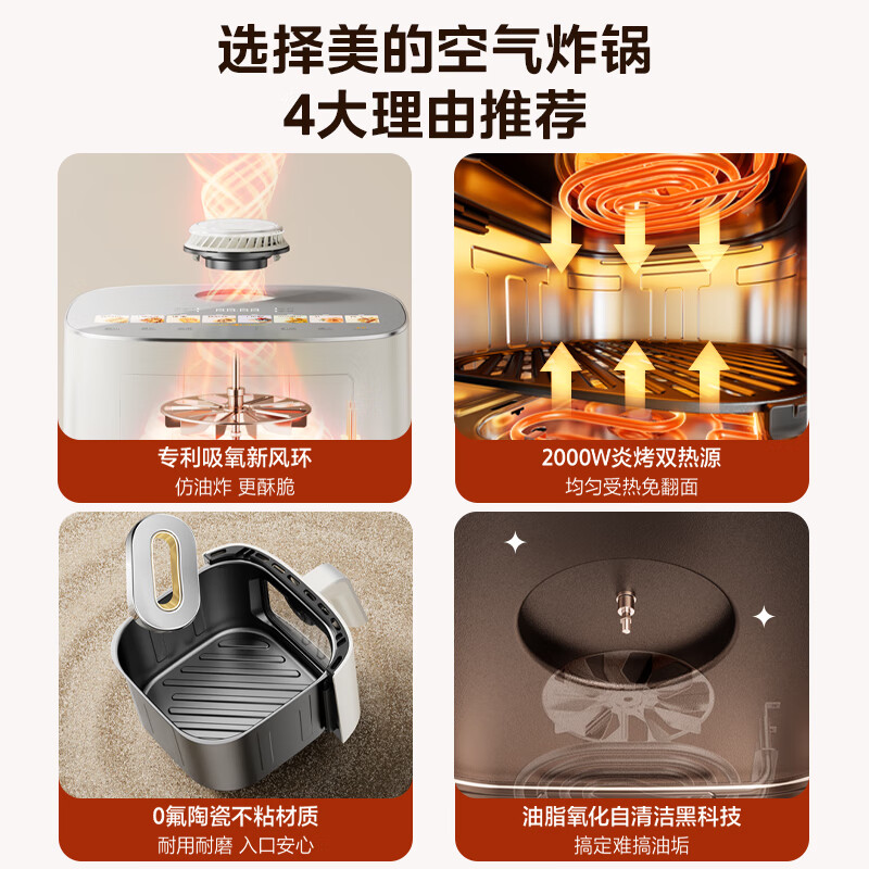 美的MF-KZC6521空气炸锅图片