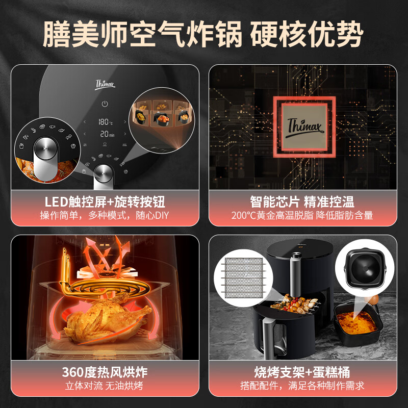 膳美师AF9217空气炸锅图片
