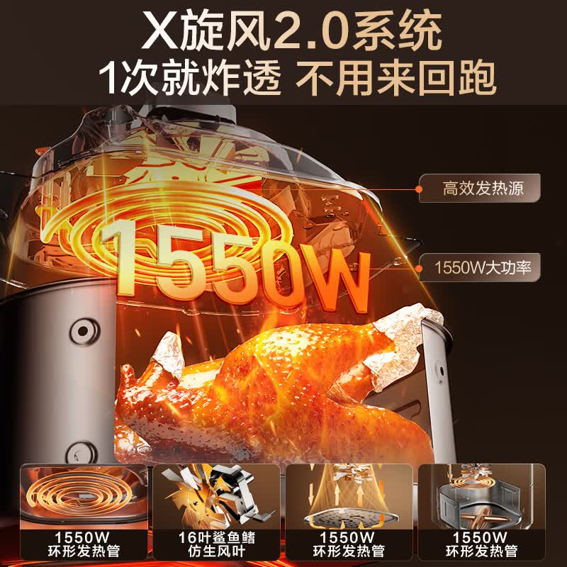 美的MF-KZE6019空气炸锅图片