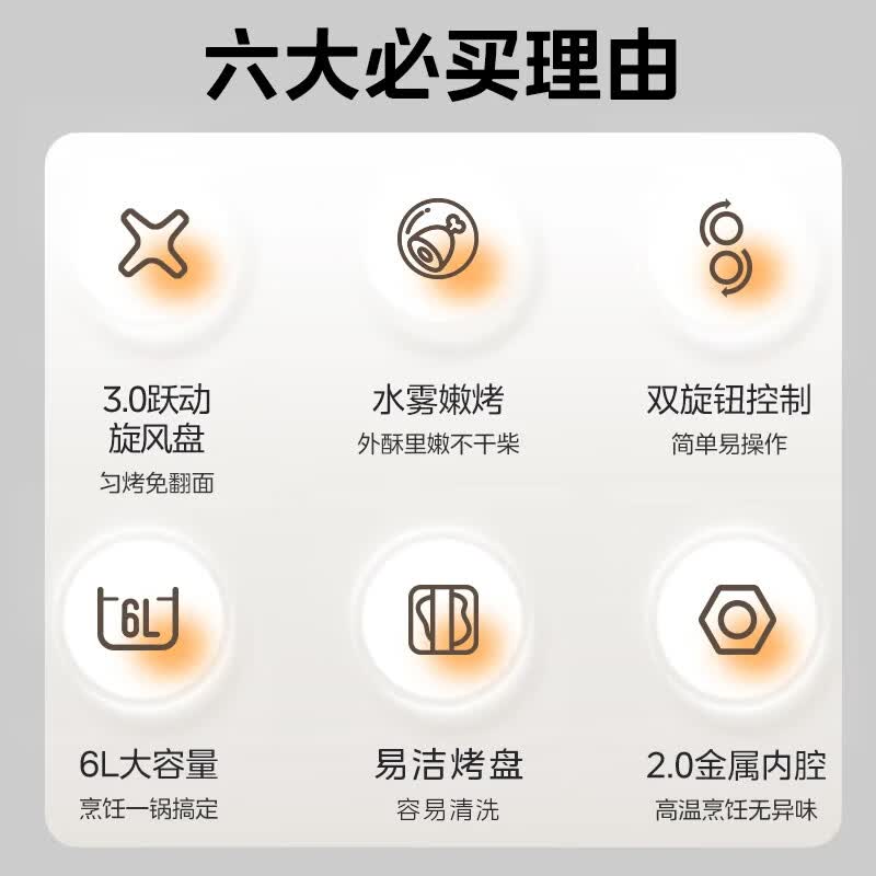 美的MF-KZE6016空气炸锅图片