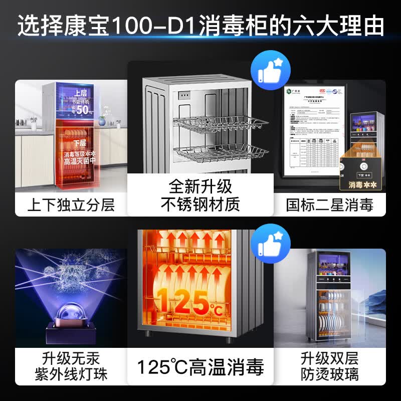 康宝XDZ100-D1消毒柜图片