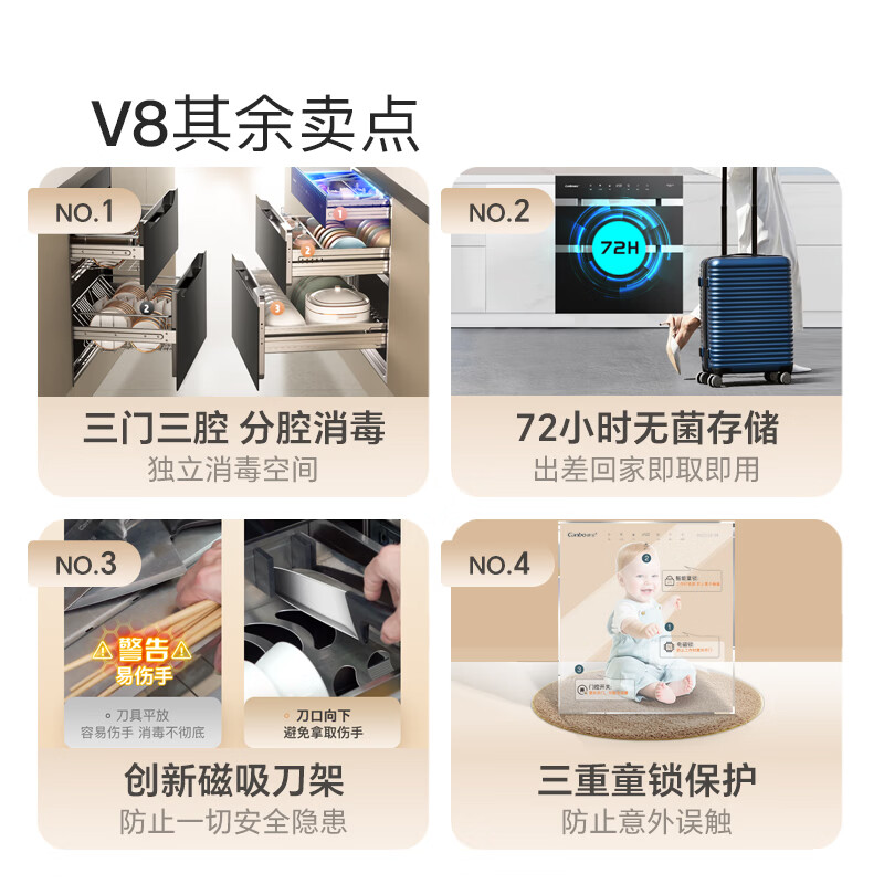 康宝XDZ120-V8消毒柜图片