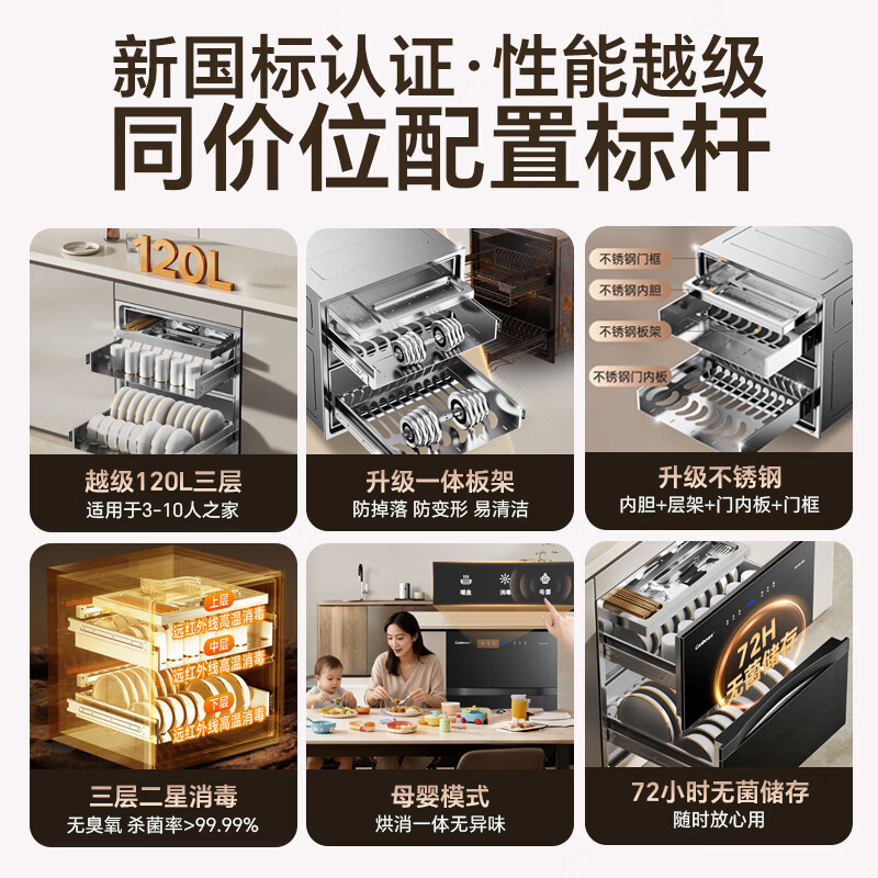 康宝XDZ120-E6E消毒柜图片